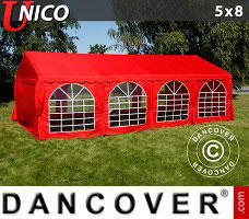 Partyzelt 5x8m, Rot